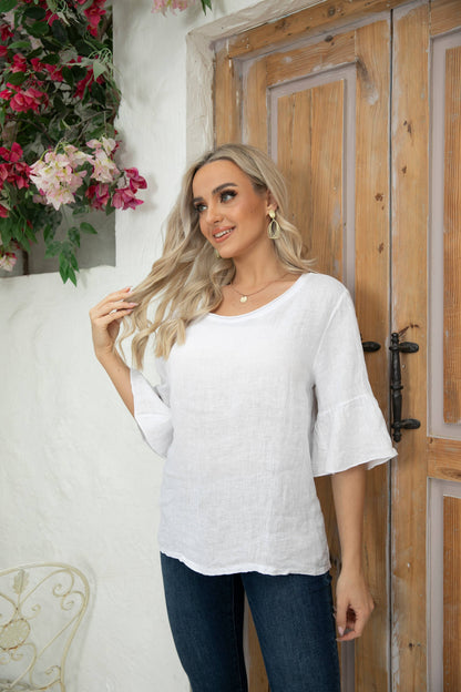 Linen Top by Orange Fashion Village