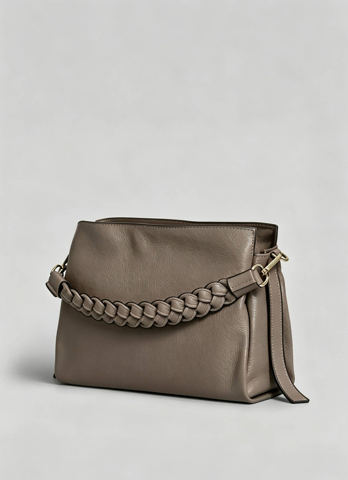 Large Treccia bag in genuine leather Handbag Nanabags