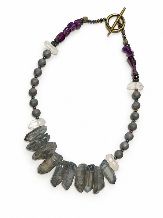 Quartz and Amethyst Beads by Rhondi Rocks Jewelry Rhondi Rocks