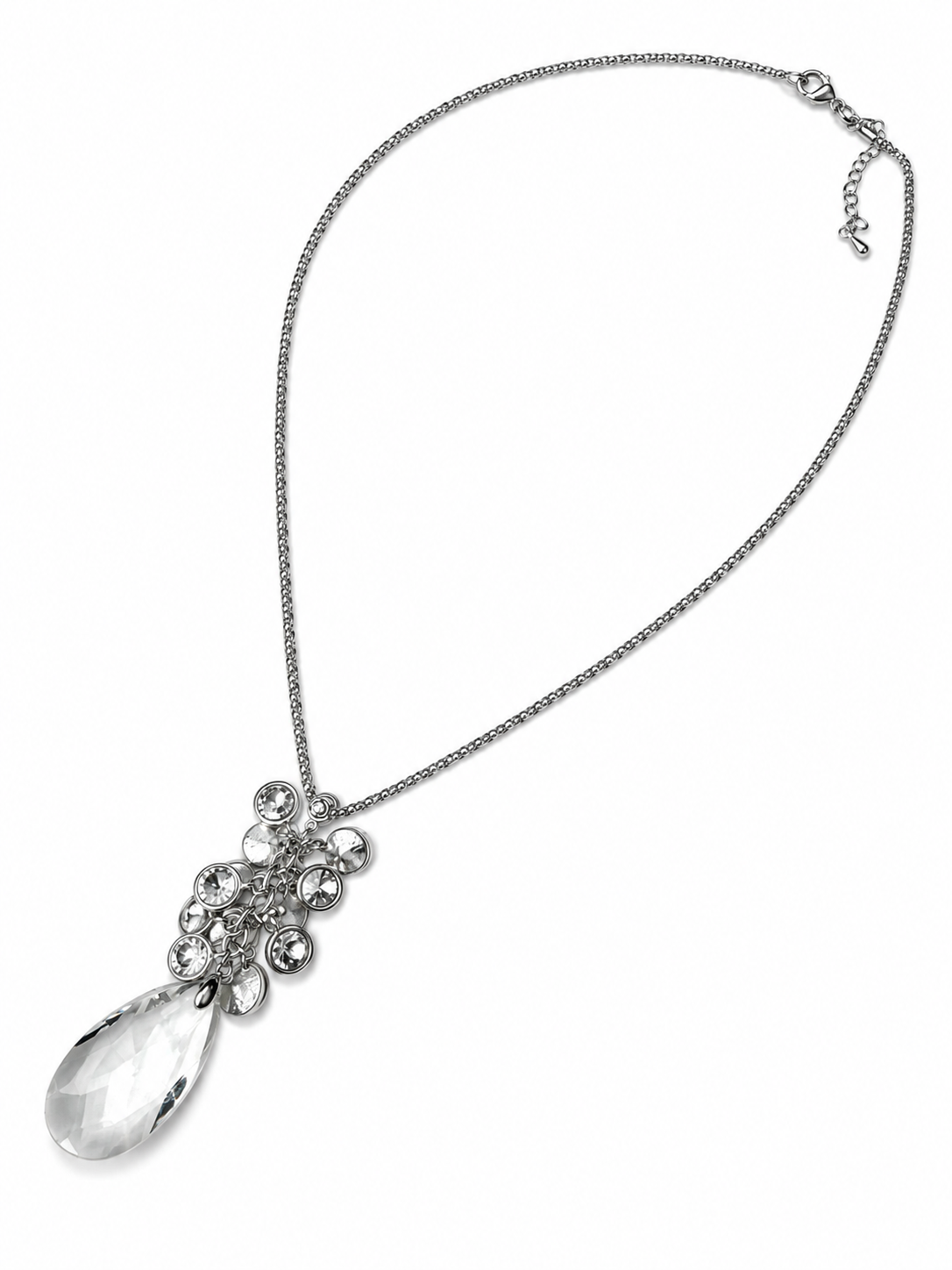 Crystal Drop Necklace Necklace King of Glitz