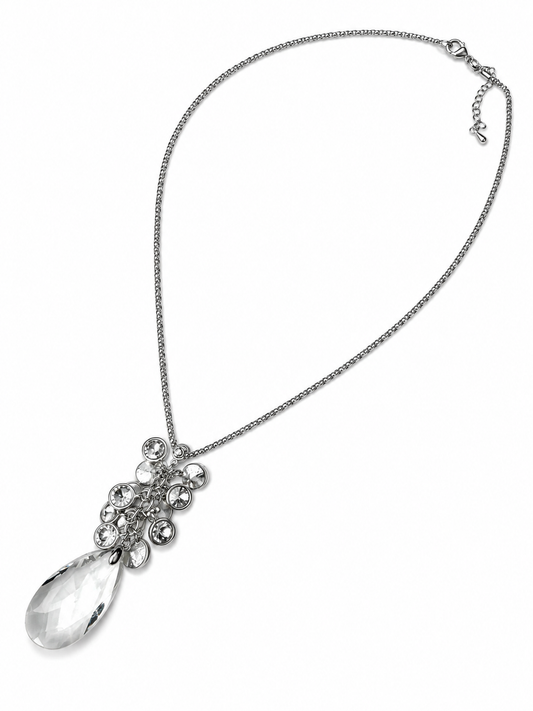 Crystal Drop Necklace Necklace King of Glitz