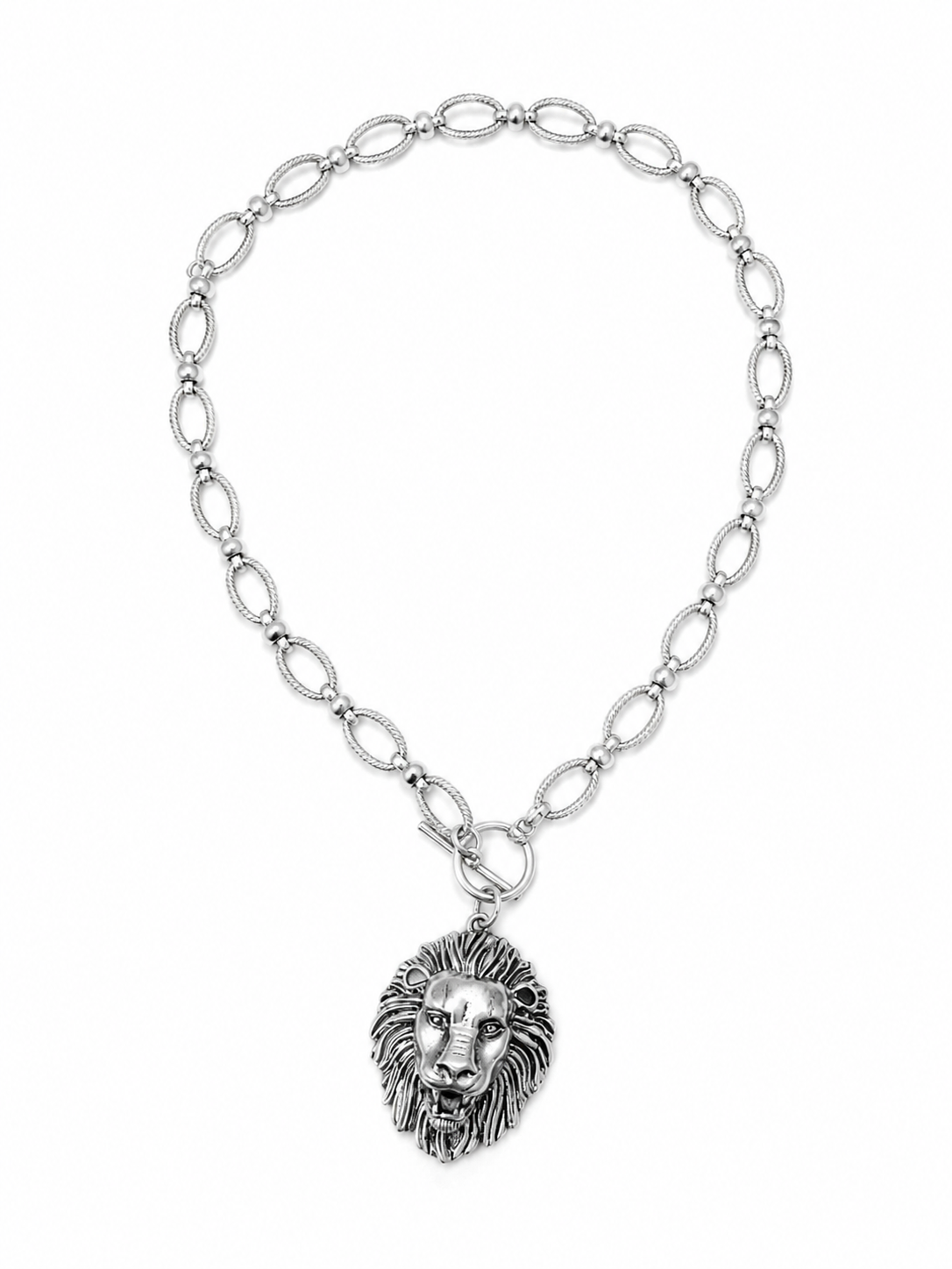 Lion Head Pendant Necklace Necklace King of Glitz