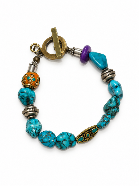 Turquoise Howlite Bracelet by Rhondi Rocks Jewelry Rhondi Rocks