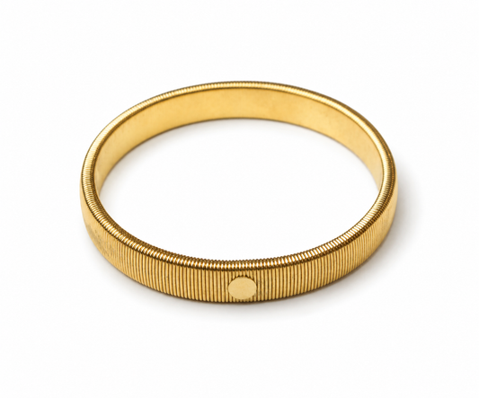 Stretch Bangle Bracelet King of Glitz Gold
