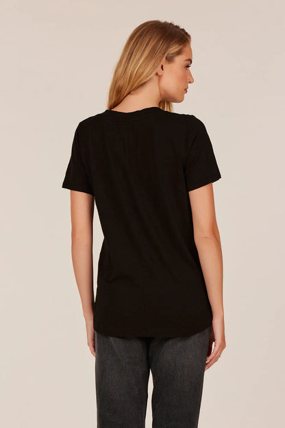 Slubbed V-Neck Tee by Bobi