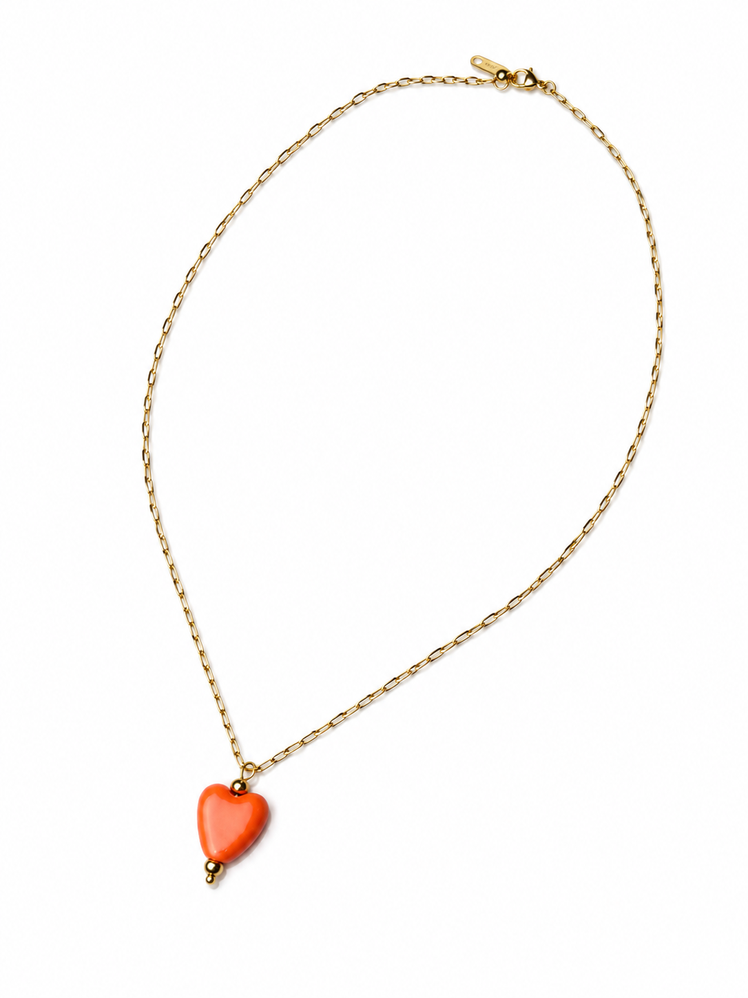 Puffy Heart Necklace Accessories King of Glitz