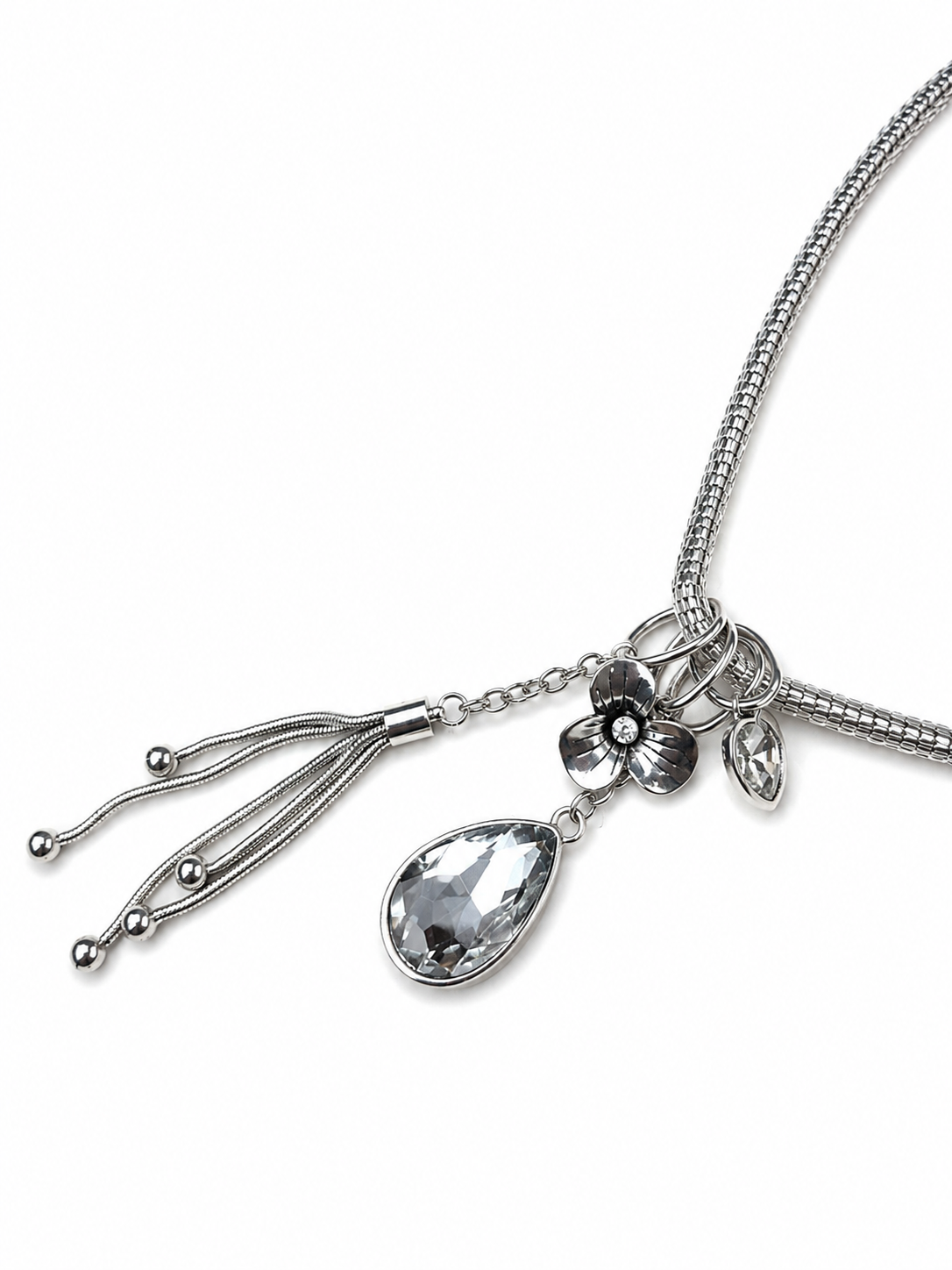 Crystal Bloom Necklace Necklace King of Glitz