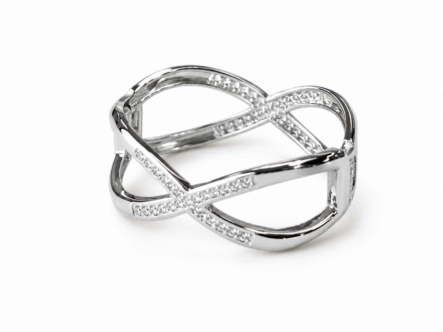 Infinity Luxe Bracelet Bracelet King of Glitz Silver