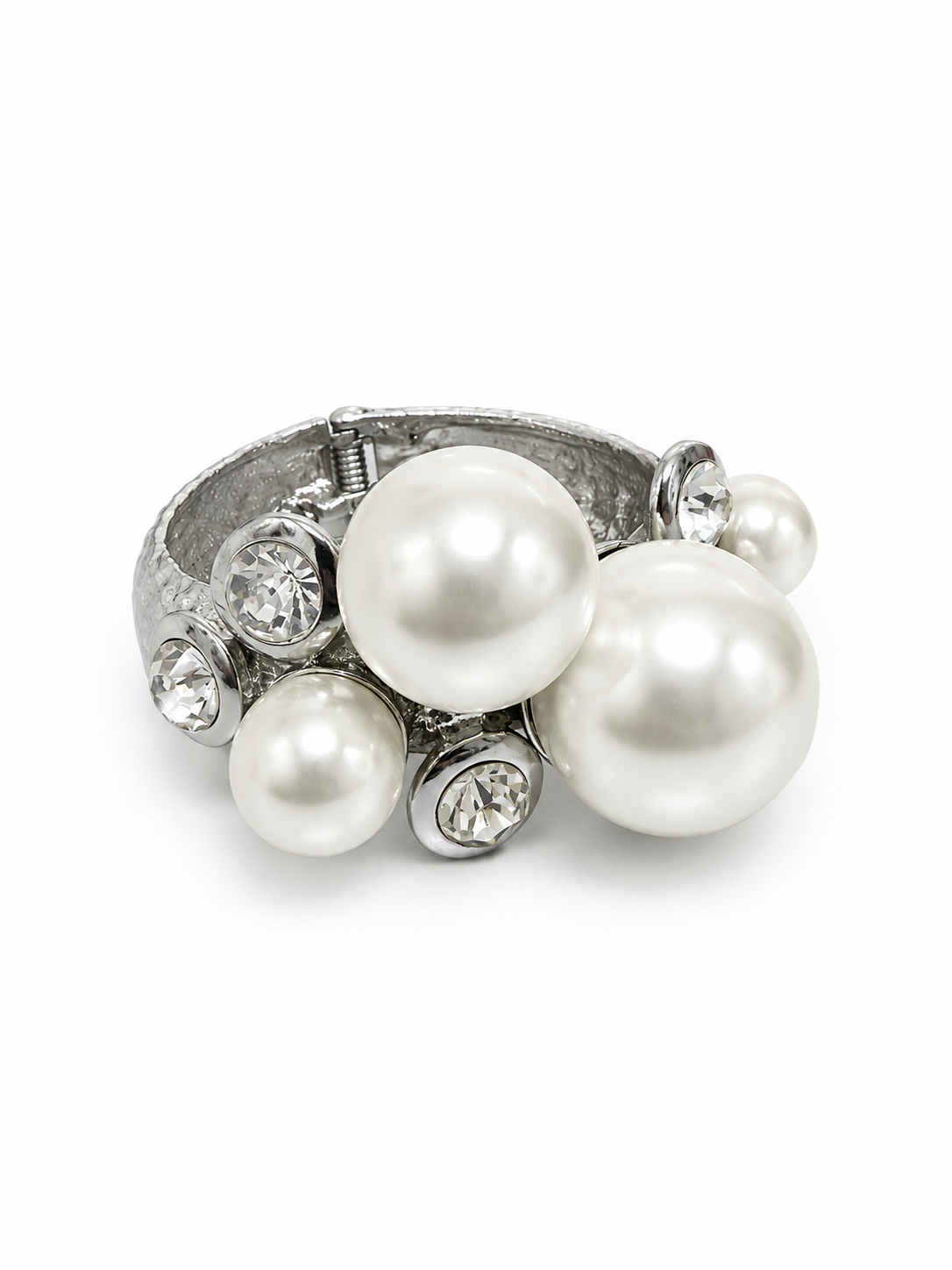 Pearl Luxe Cuff Bracelet Accessories King of Glitz