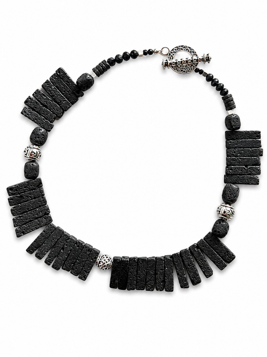 Lave Fringe Necklace by Rhondi Rocks Jewelry Rhondi Rocks