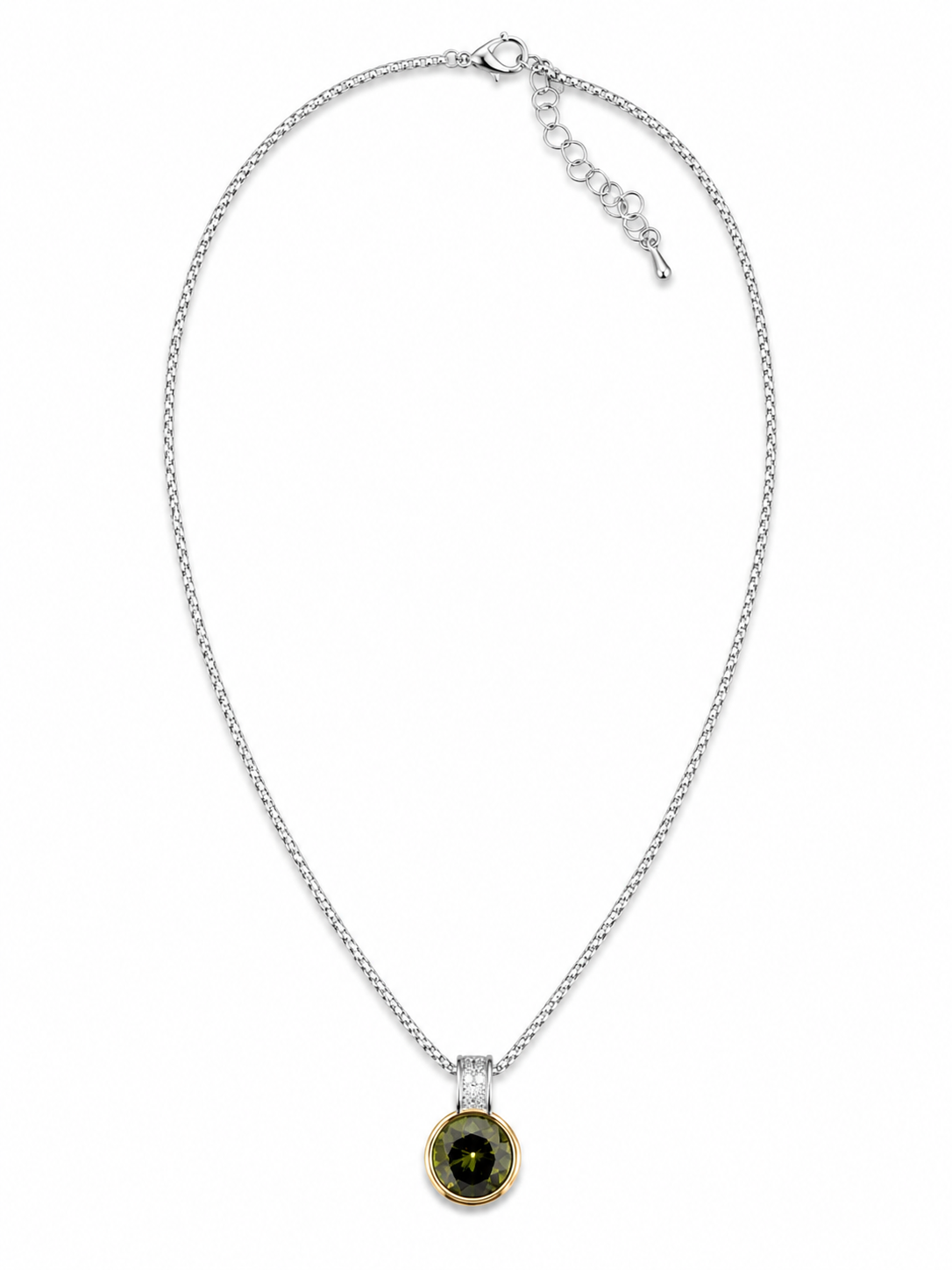 Olive Luxe Pendant Necklace Accessories King of Glitz