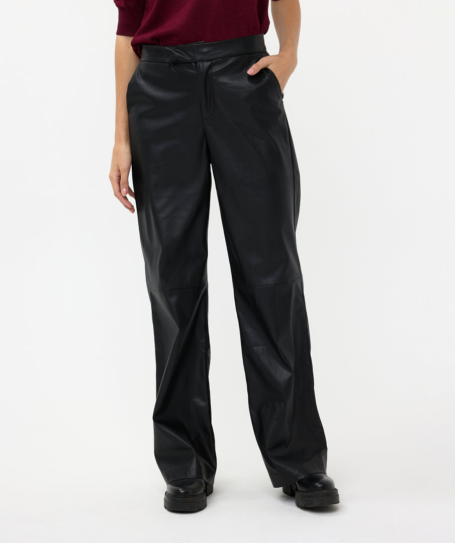 Vegan Leather Trousers by EsQualo - 25% Off!