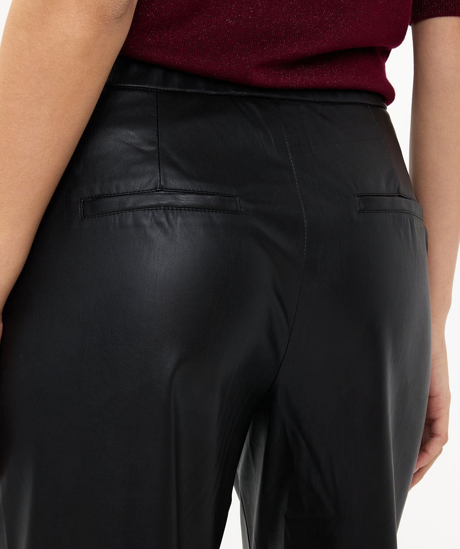 Vegan Leather Trousers by EsQualo - 25% Off!