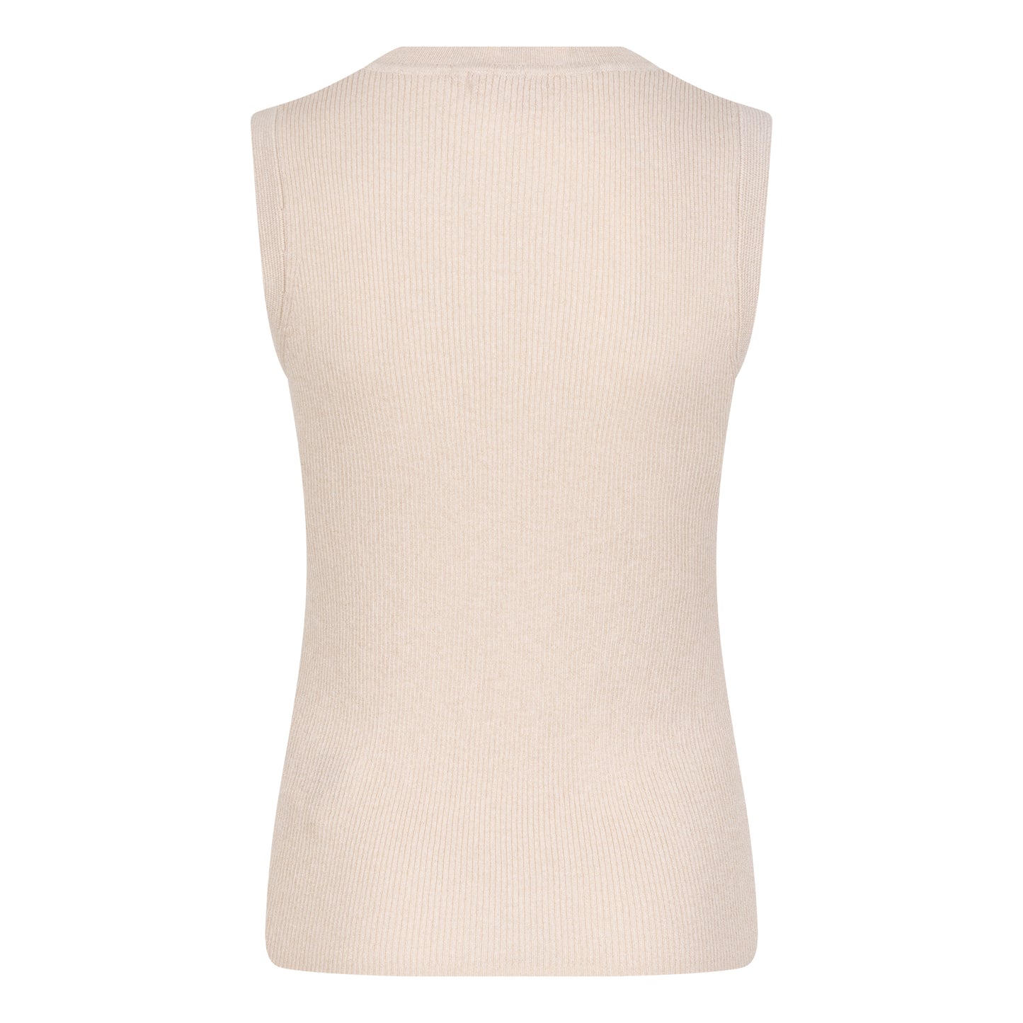 Sleeveless Gold Melange Knit