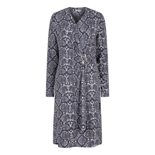 City Dress in Snake Print