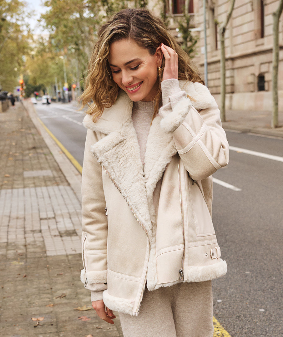 Faux Suede Jacket