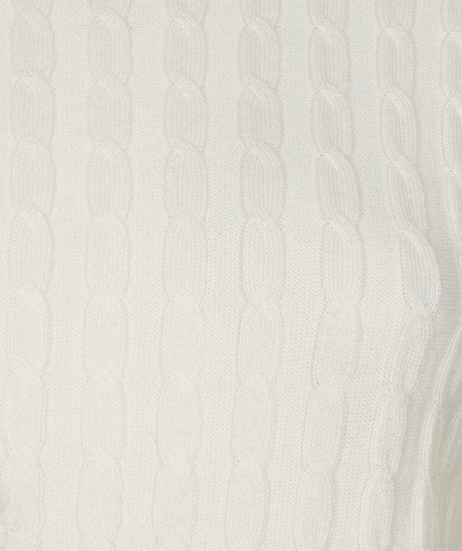 Short-Sleeve Sweater by EsQualo in Bisuit | Maison Khloe