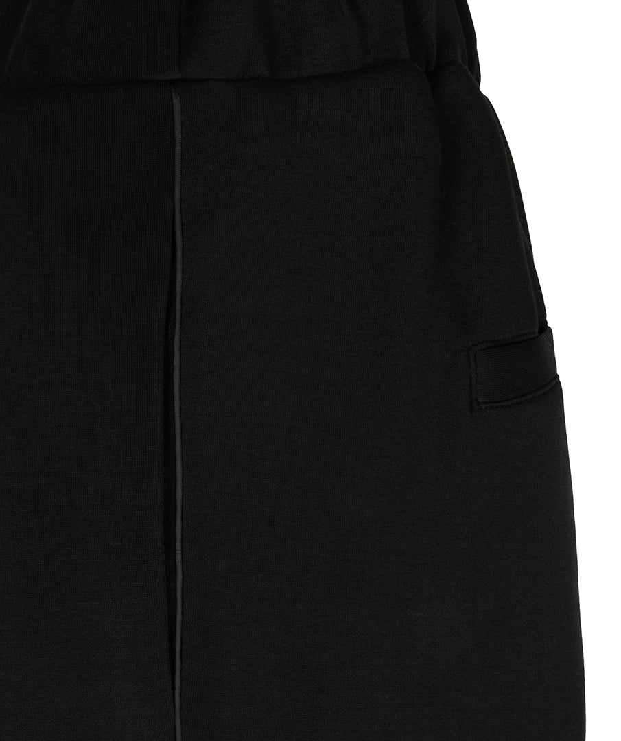 Modal Pleated Trousers by EsQualo in Black | Maison Khloe
