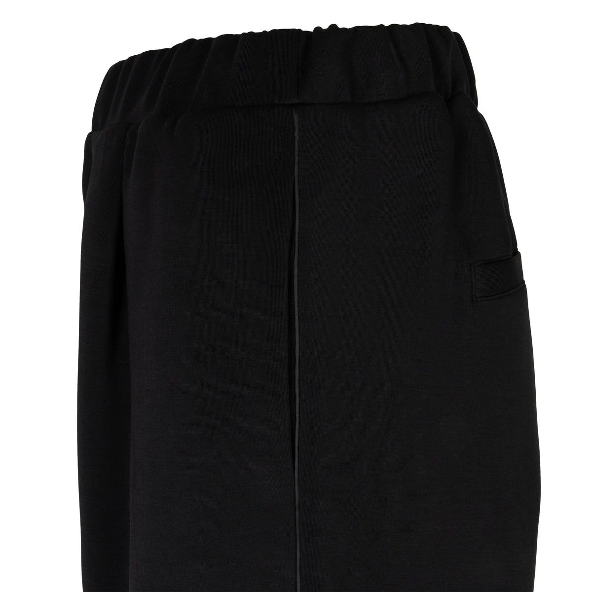 Modal Pleated Trousers by EsQualo in Black | Maison Khloe