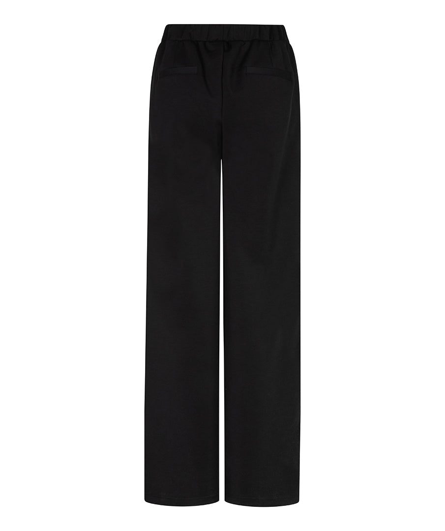 Modal Pleated Trousers by EsQualo in Black | Maison Khloe