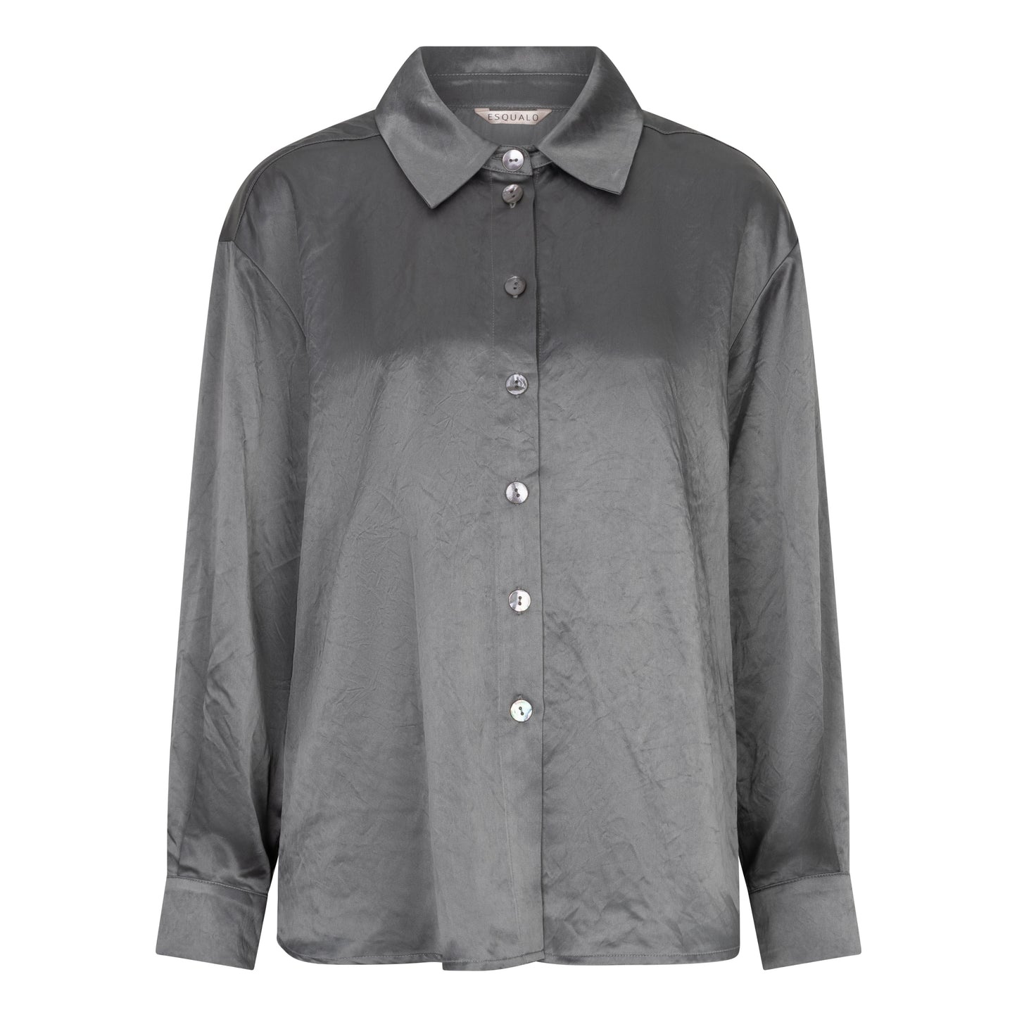 Oversized Acetate Blouse by EsQualo in Light Grey | Maison Khloe