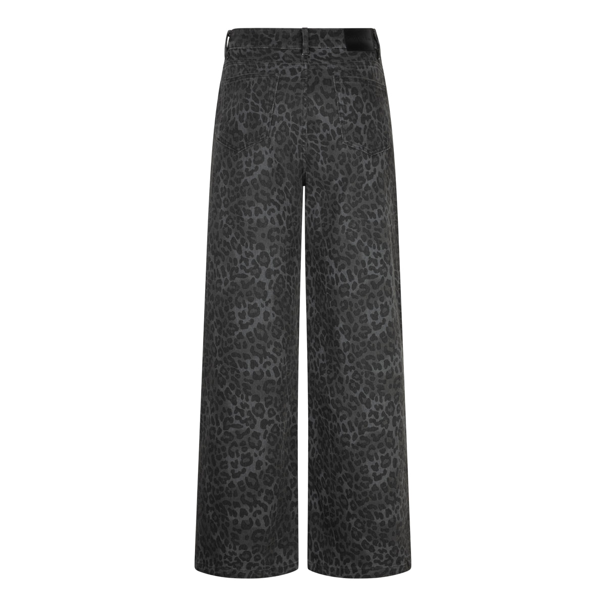 Leopard Denim Trousers by EsQualo in Print | Maison Khloe