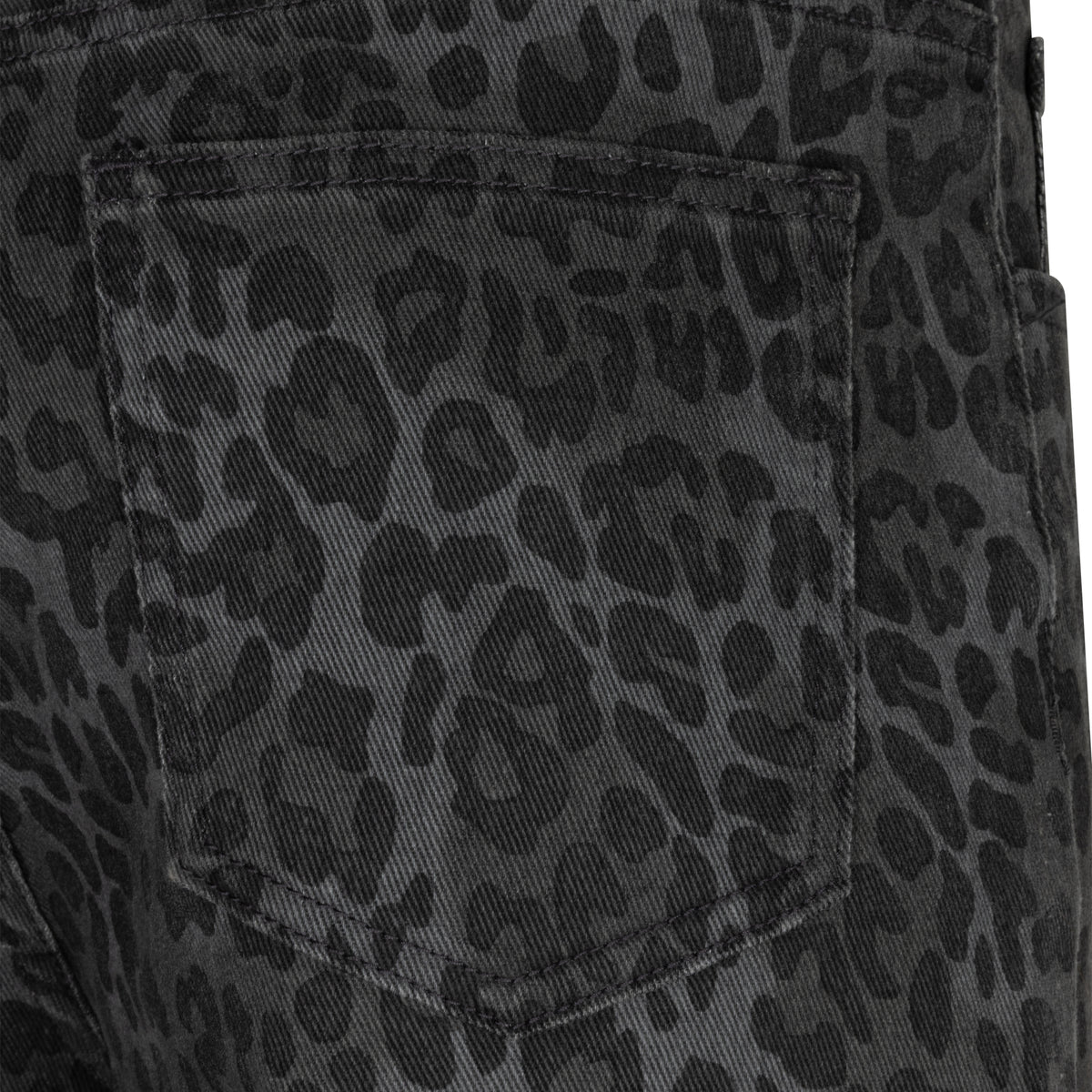 Leopard Denim Trousers by EsQualo in Print | Maison Khloe