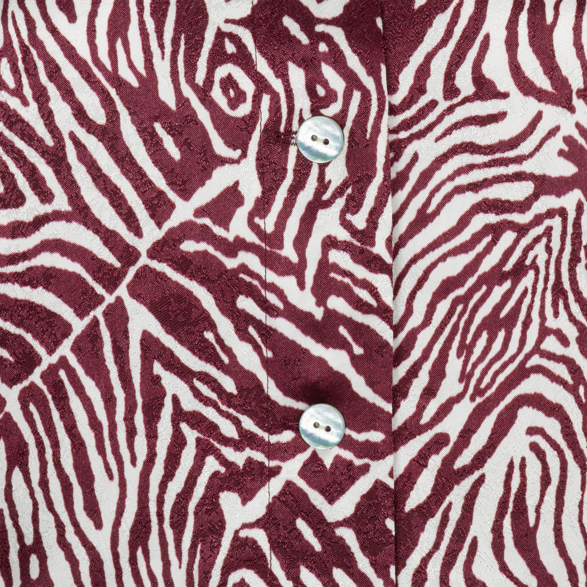 Zebra Short-Sleeve Blouse by EsQualo in Print | Maison Khloe