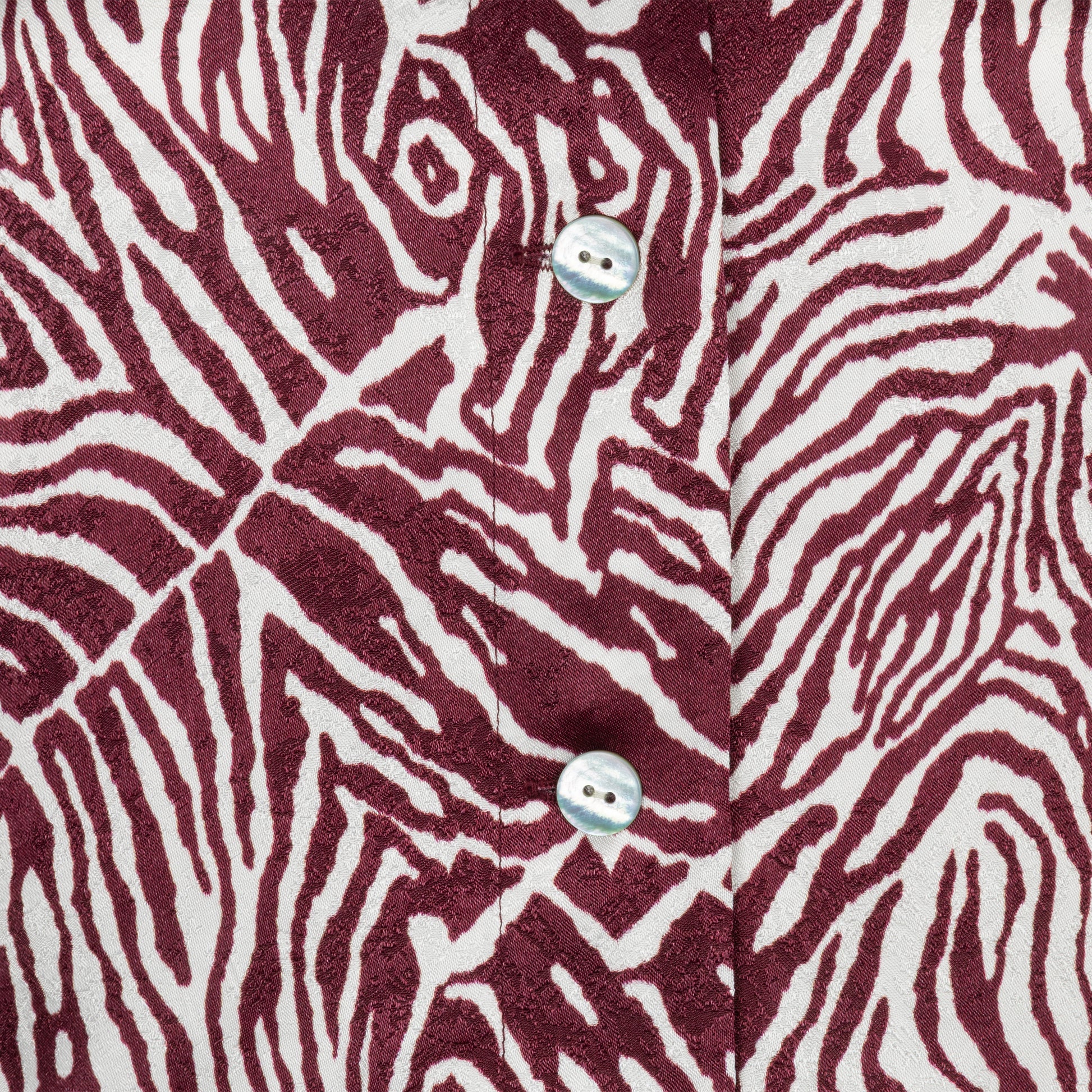 Zebra Short-Sleeve Blouse by EsQualo in Print | Maison Khloe