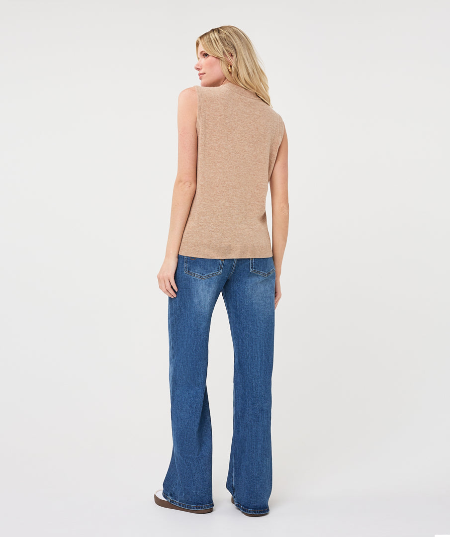 Knit Wool Singlet by EsQualo in Sand | Maison Khloe