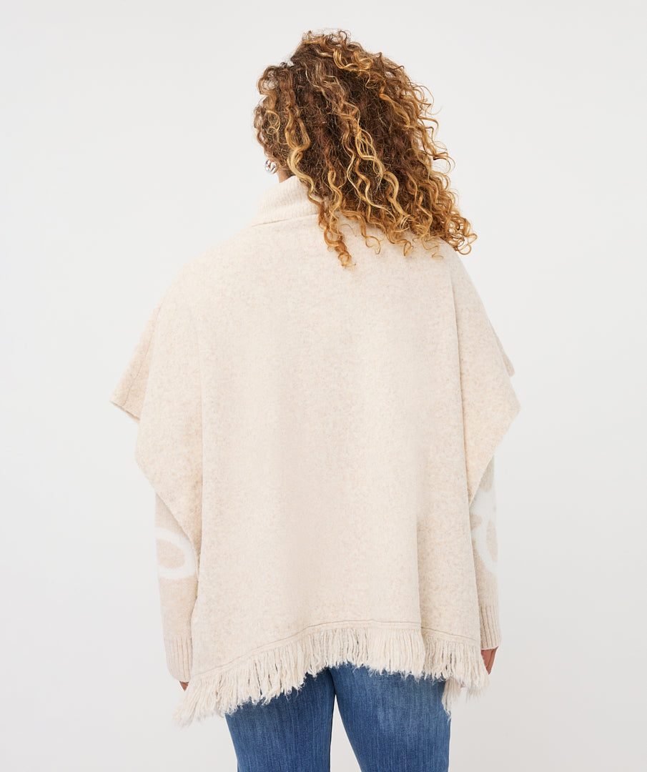 Collar Poncho by EsQualo in Black | Maison Khloe
