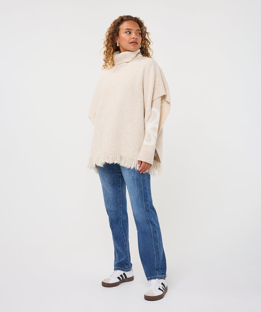 Collar Poncho by EsQualo in Black | Maison Khloe