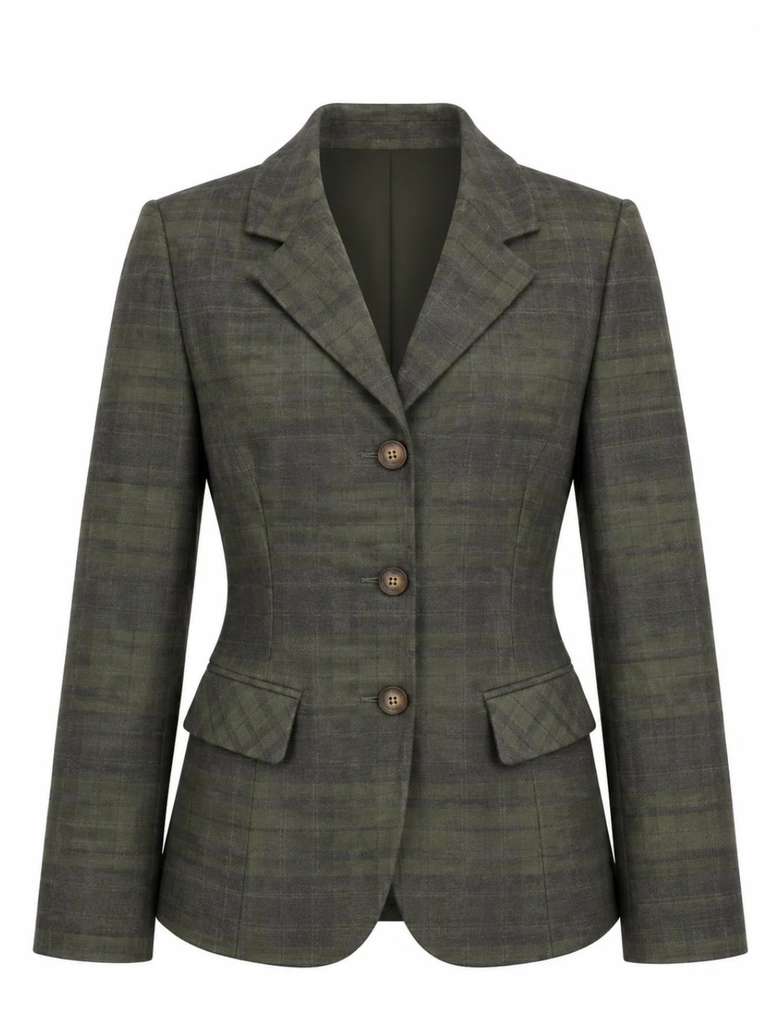 Plaid Blazer by Hilary MacMillan