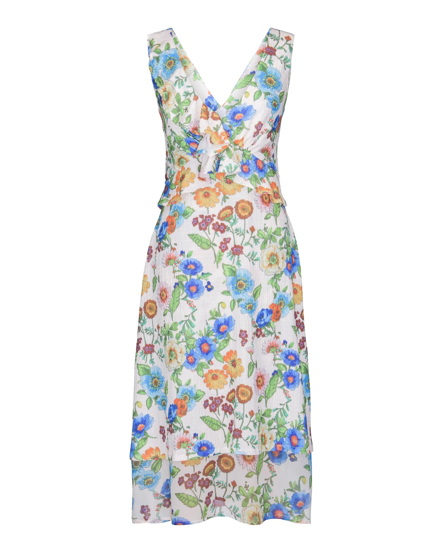 Antique Floral Ruffle Dress Apparel Hilary MacMillan