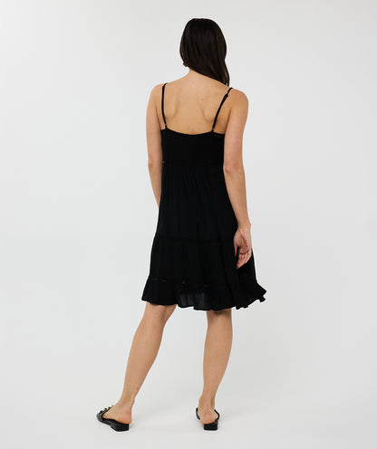 Crinkle Lace Tape Dress by EsQualo