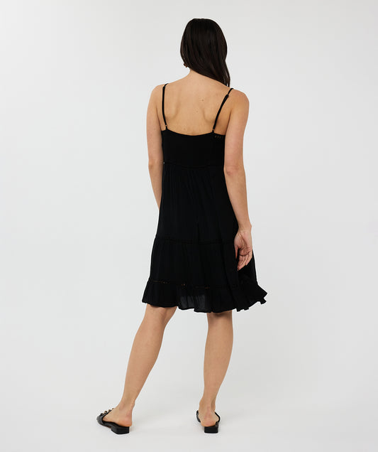 Crinkle Lace Tape Dress by EsQualo Dress EsQualo