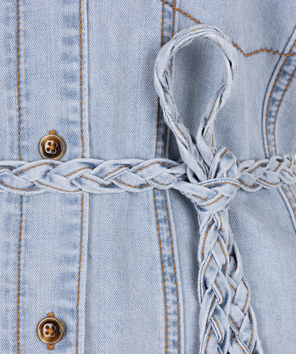 Denim Dress Short by Esqualo