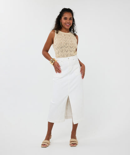 Maxi Button Front Skirt by EsQualo