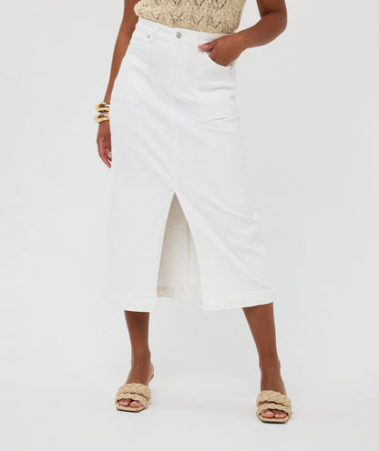 Maxi Button Front Skirt by EsQualo