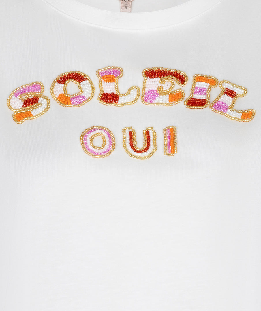 Seed Bead T-shirt by EsQualo Tops EsQualo