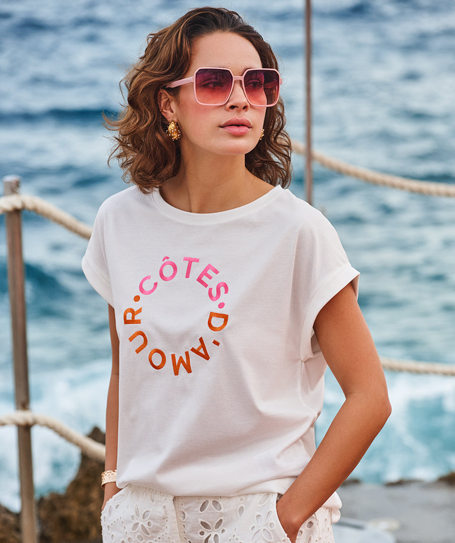 Oversize Sleeveless T-shirt by EsQualo Tops EsQualo