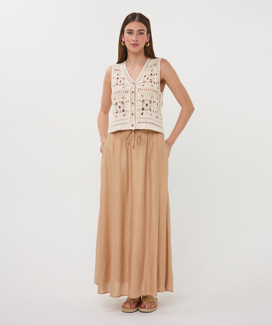 Crochet Style Vest by EsQualo Knits & Sweaters EsQualo