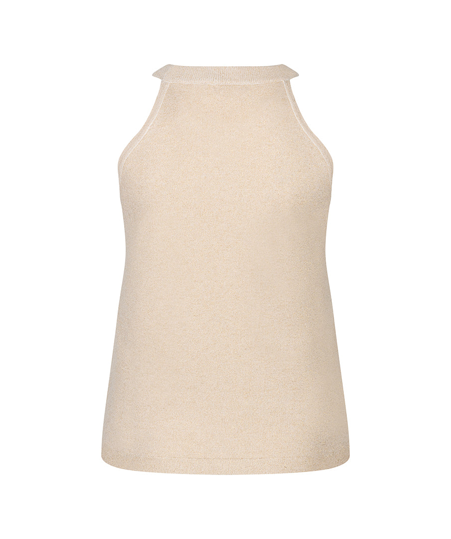 Racerback Tank with Shimmer by EsQualo Tops EsQualo