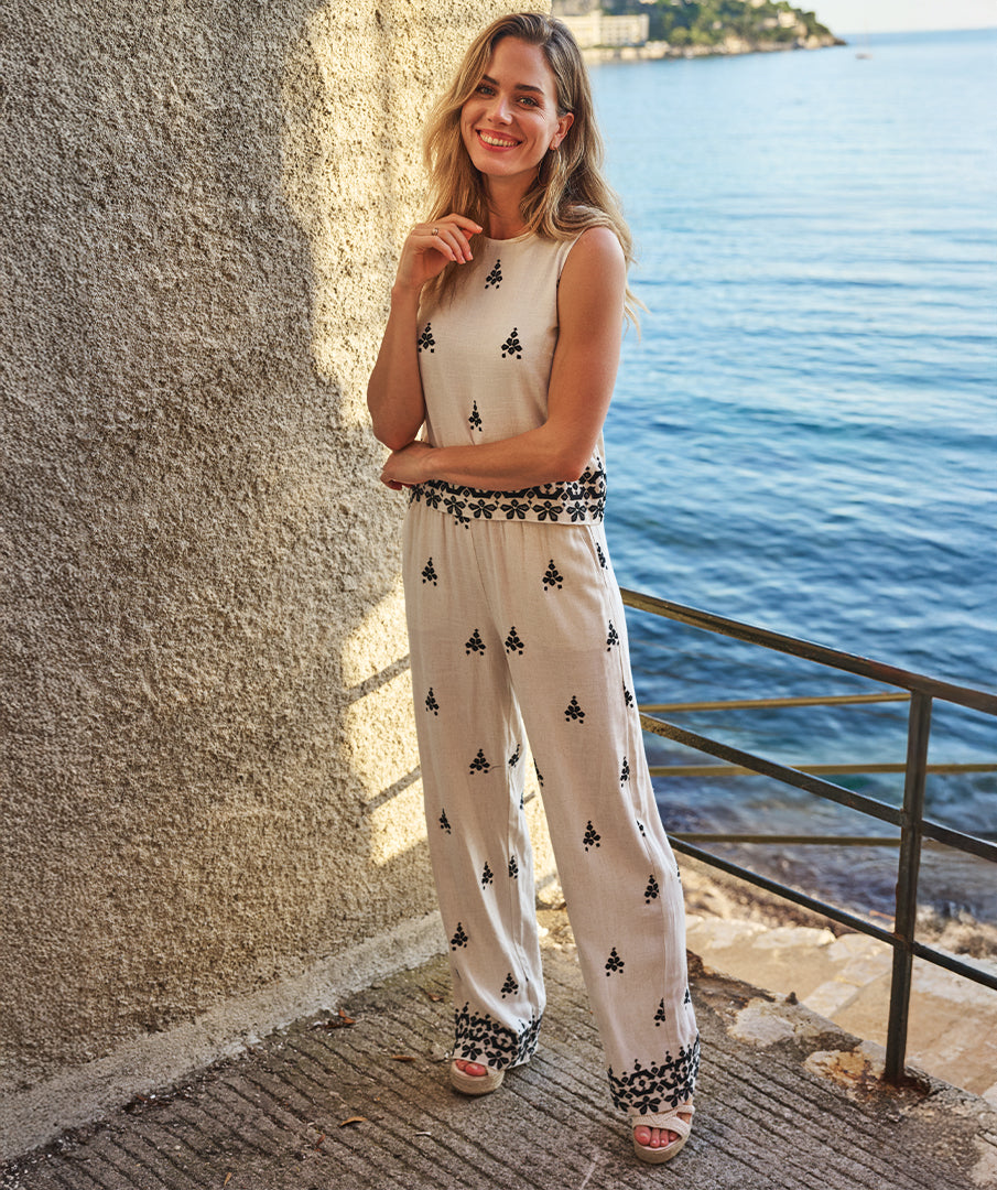 Pattern Pants by Esqualo Trousers & Pants EsQualo