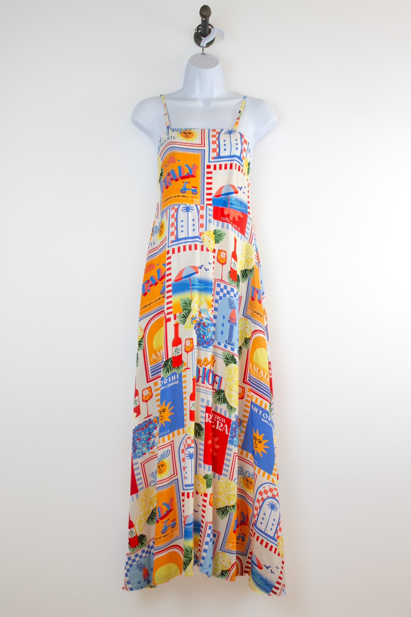 Mediterranean Print Dress by Jessica Laura Dress Jessica Laura
