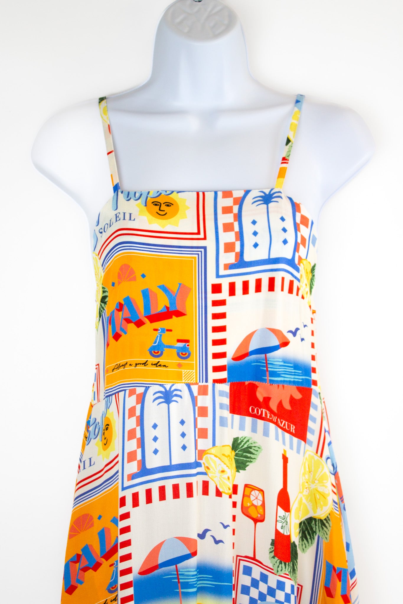 Mediterranean Print Dress by Jessica Laura Dress Jessica Laura
