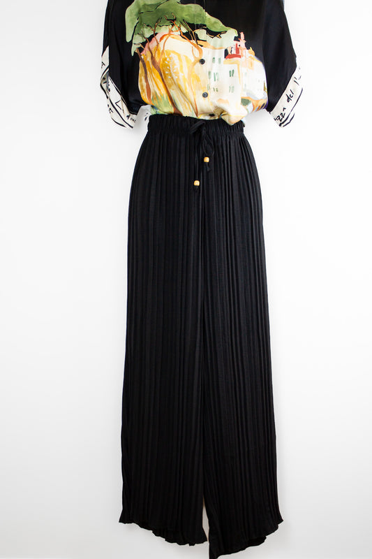 Pleated Pant by Jessica Laura Trouser Jessica Laura Black