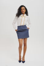 Ruffle Front Blouse by Lele de Baltzac
