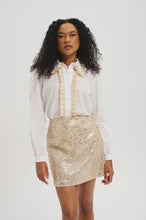 Ruffle Front Blouse by Lele de Baltzac