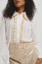 Ruffle Front Blouse by Lele de Baltzac